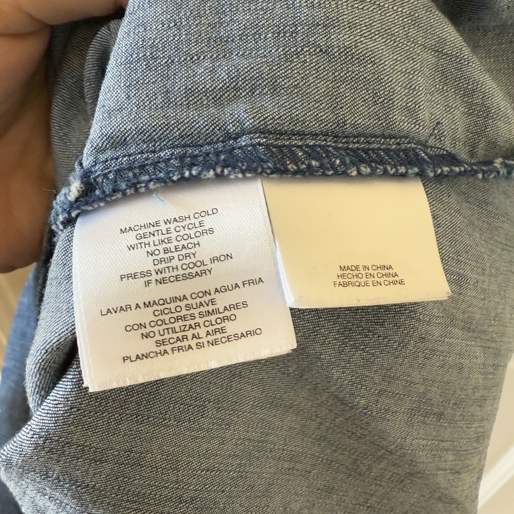 Anne Klein Denim Shirt - Picture 5 of 5